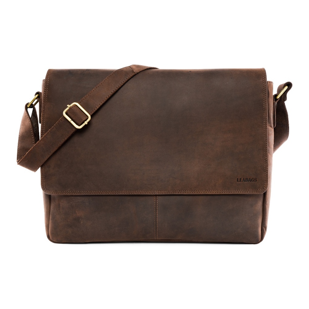 LEABAGS Acapulco Vintage Buffalo Leather Messenger